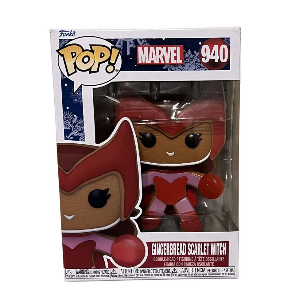 Scarlet Witch Funko Pop #940 Vinyl Bobble-Head Marvel Gingerbread Figure MCU NIB